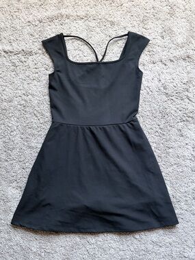 Black Athletic Dress with Strappy Back